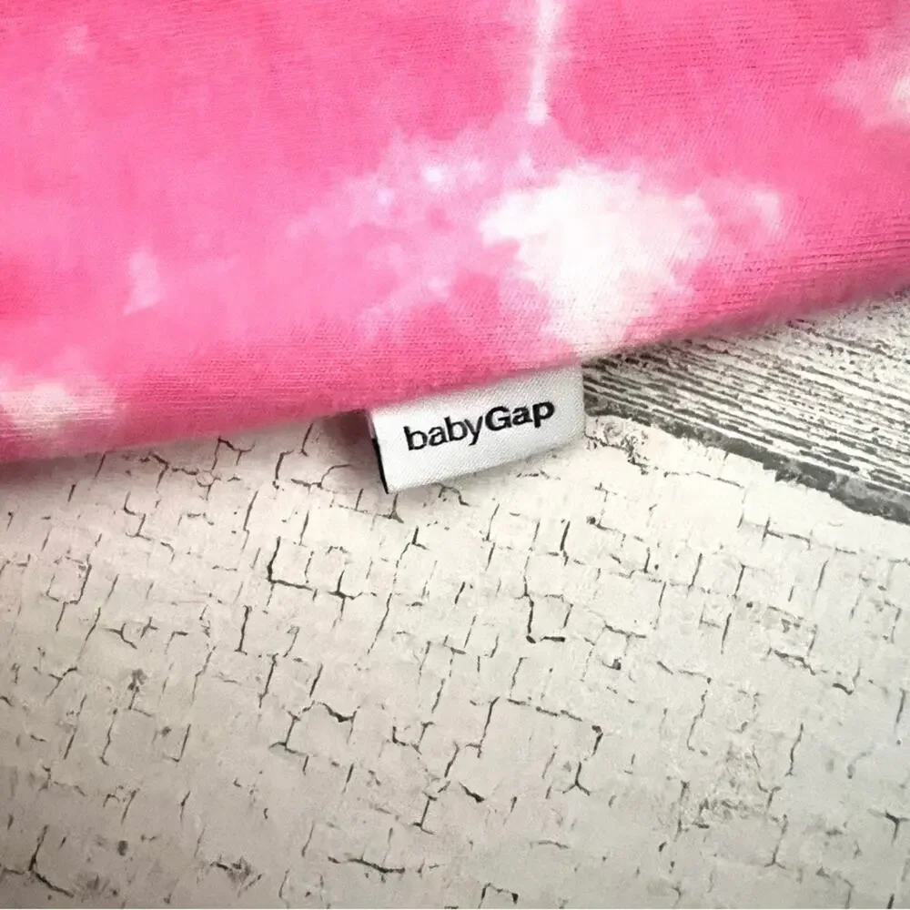 🌵3/$20 Baby Gap Disney Romper Baby 3–6M Pink Tie Dye Mickey Minnie Ruffle Cotton